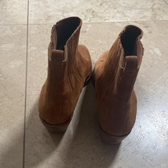 Michael Kors Brown Suede Heeled Ankle Boots - Picture 5 of 7